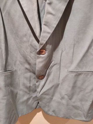 Chaqueta de Lino Azul Claro