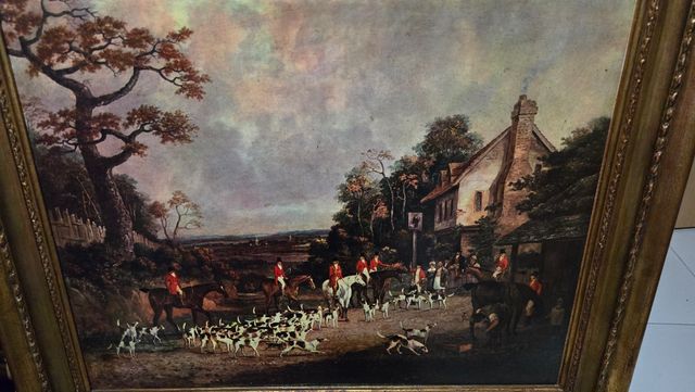 Cuadro vintage antiguo dorado