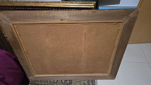 Cuadro antiguo caza vintage