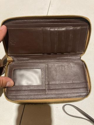 Monedero Montepicaza Beige y Marrón