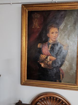 Retrato Alfonso XIII - Cuadro antiguo