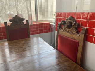 Mesa vintage + 4 sillas 