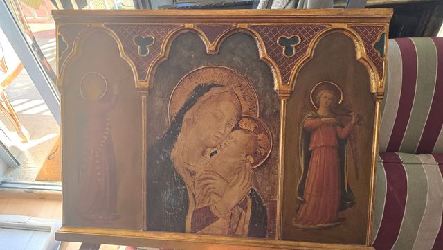 Retablo Virgen con ángeles