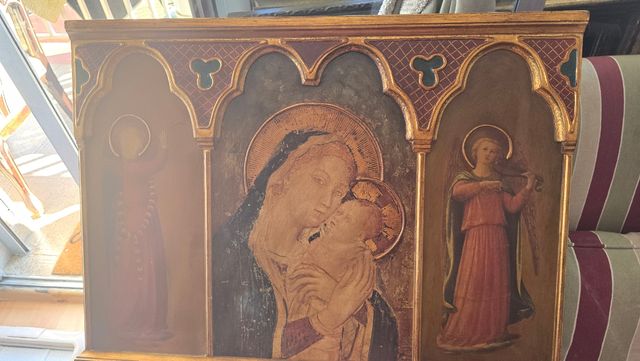 Retablo Virgen con ángeles