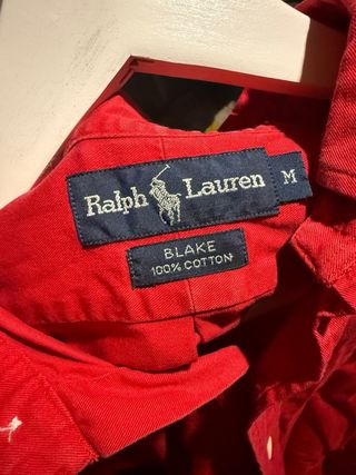 Camisa Ralph Lauren vintage roja, talla M