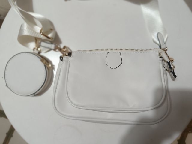 Bolso bandolera blanco pequeño