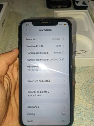 iPhone 11 Negro 128Gb - Batería 74%