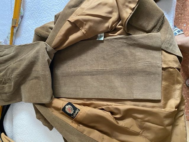 Completo velluto marrone uomo