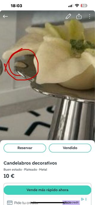 Candelabros decorativos