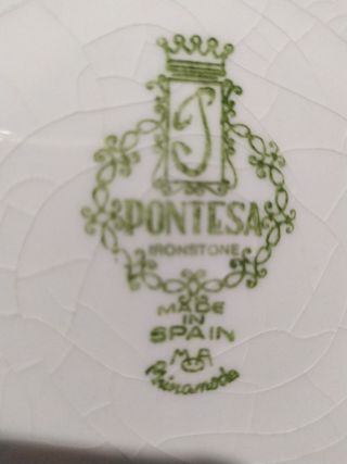 Plato porcelana Pontesa vintage