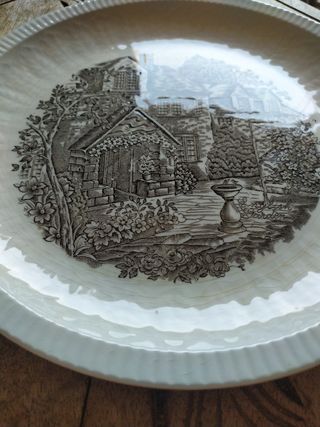 Plato porcelana Pontesa vintage