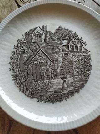 Plato porcelana Pontesa vintage