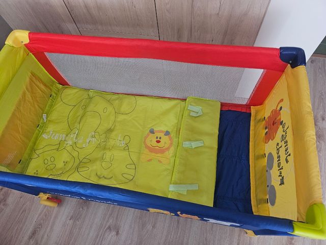 Cuna viaje + colchón Jungle Friends