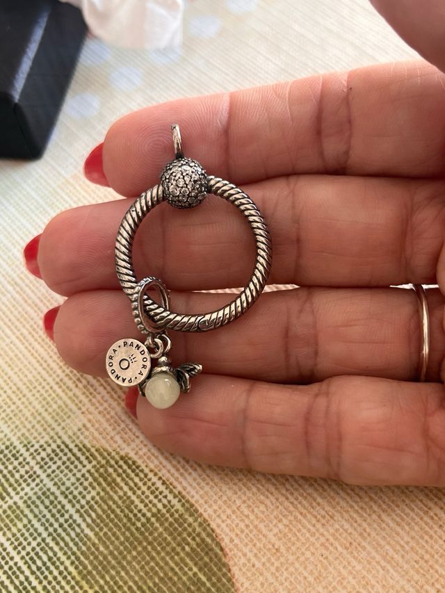 Colgante libélula plata