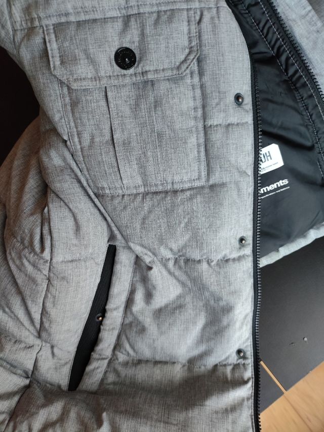 Abrigo acolchado gris talla M