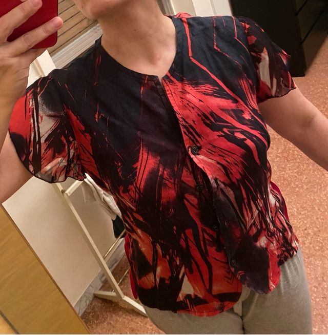 Gonna e camiciola donna - Rosso&Nero