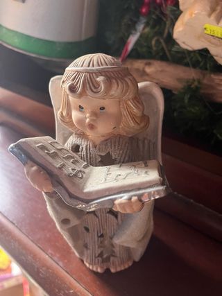 3 Angeli Natale Ceramica - Decorazioni
