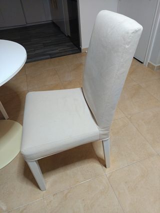 BERGMUND
4 cada Silla, blanco/Orrsta beige
