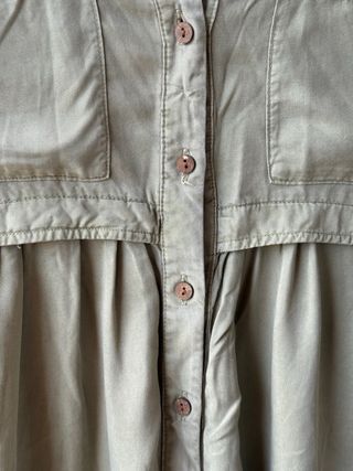 Vestido Zara verde khaki - Talla M