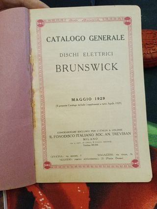 Catalogo Brunswick 1929