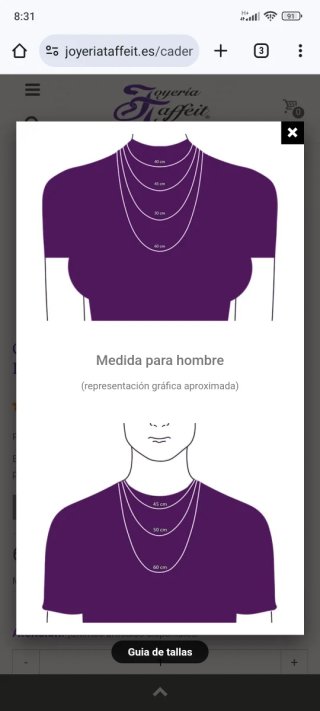 Cadena Plata 925