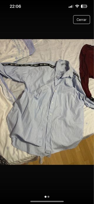 Camisa Stradivarius azul - Talla única