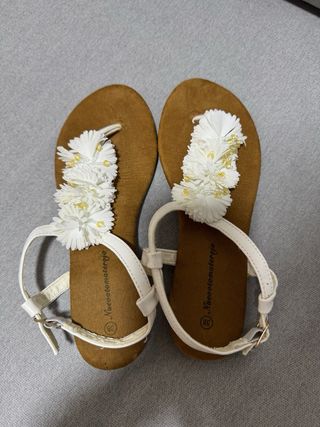 Sandalias blancas Nuevotomaterajo - 38