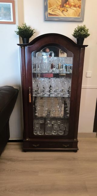 Vitrina madera cristal Bohemia