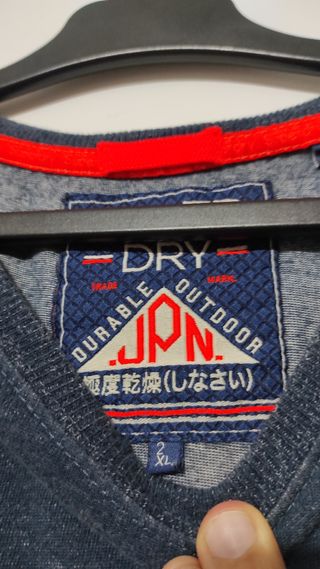 Camiseta Superdry azul y gris