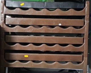 Estantería Vino - 8 Botelleros Marrón