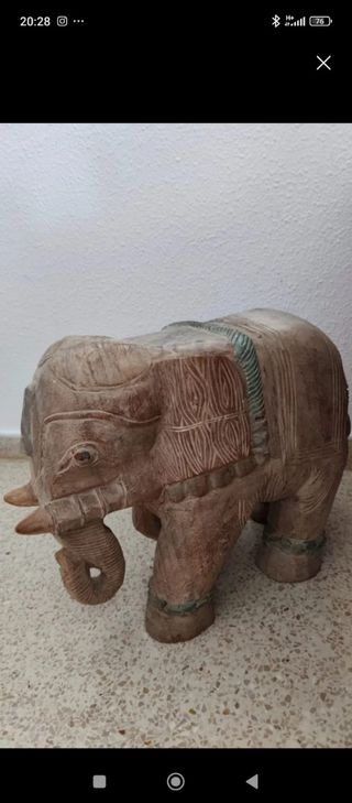 Elefante madera decoración