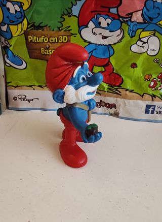 Pitufo Papá con cartera schleich 