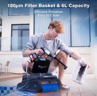 robot pulitore piscina EVERCROSS BOT U8 senza fili