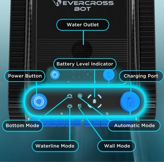 robot pulitore piscina EVERCROSS BOT U8 senza fili