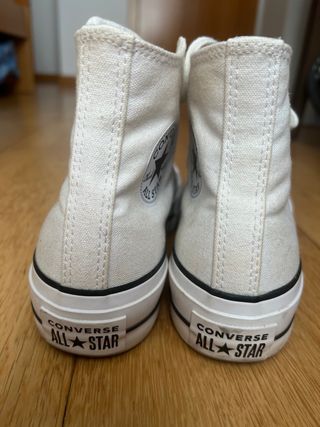 Zapatillas Converse plataforma blancas - 37