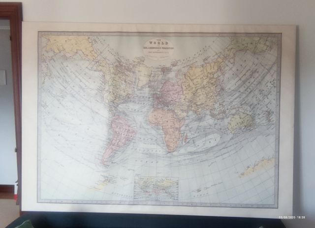 Mapamundi antiguo - Cuadro
