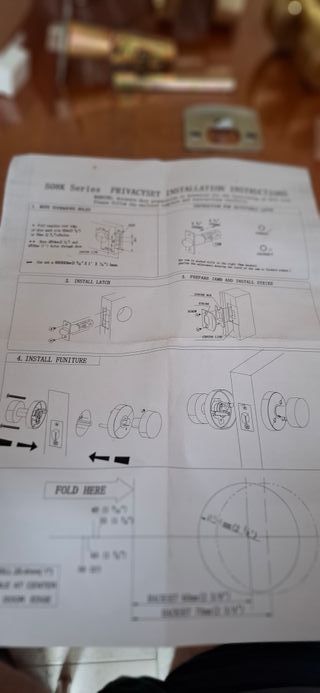 Maniglie porta interne oro satinato