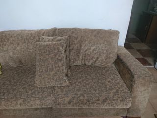 Sofá beige de tela