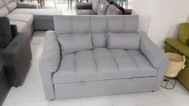Sofá cama gris - Cómodo y elegante