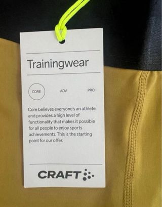 Talla M. Malla corta de entrenamiento CRAFT. 