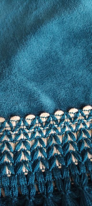 Mantel terciopelo azul marino J