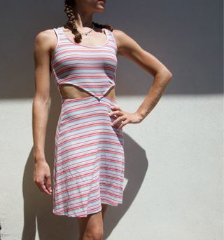 Vestito Righe Jennyfer XS – Cut-Out Laterali