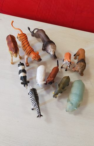 Lote animales y recinto con caballos