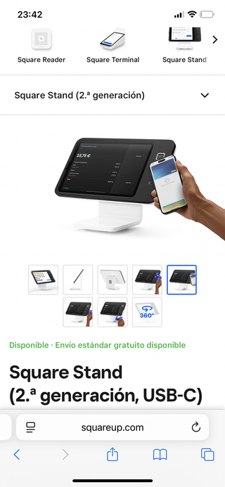 Square Stand (2ª generación, USB-C)