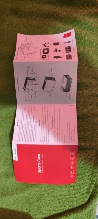 2 GoPro 1080p cámara deportiva azul y negra