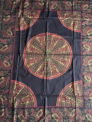 Tovaglia centrotavola nera, oro