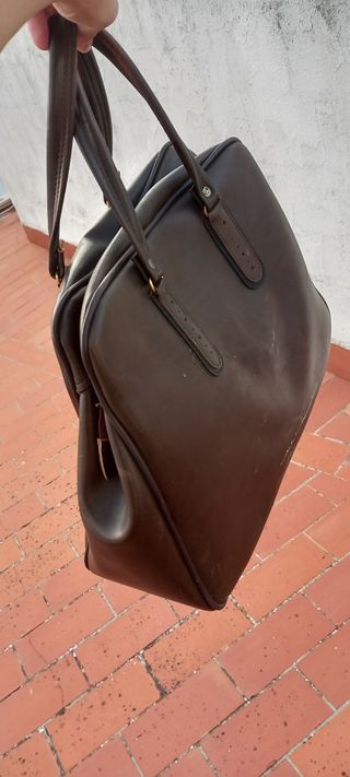 Bolso de mano marrón