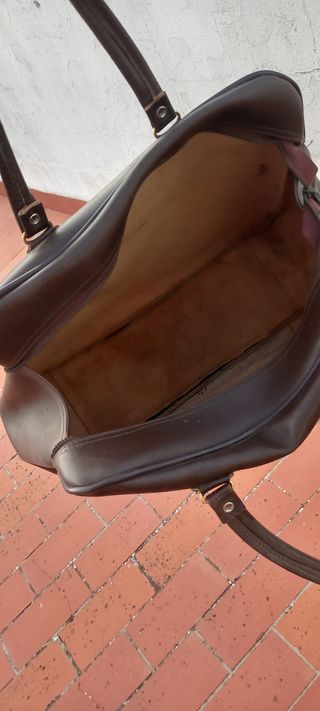 Bolso de mano marrón
