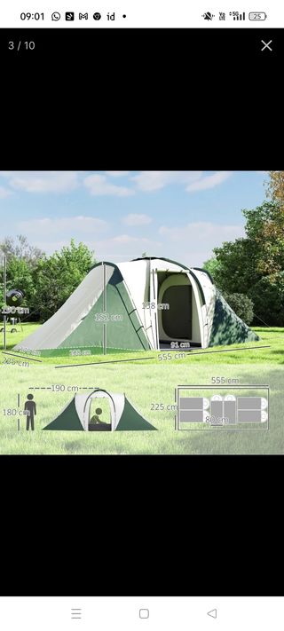 Tenda campeggio 6 posti nuova