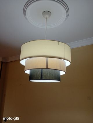 Lámpara techo 3 pantallas